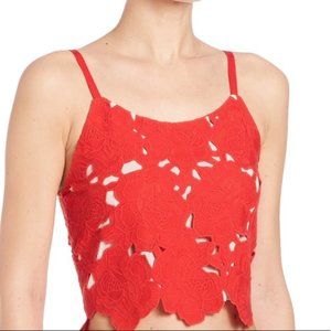 Alice + Olivia Alanis Rose Crop Top